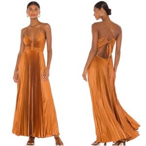 A.L.C. Aries Dress in Caramel Brown Bronze Size 0 NWT